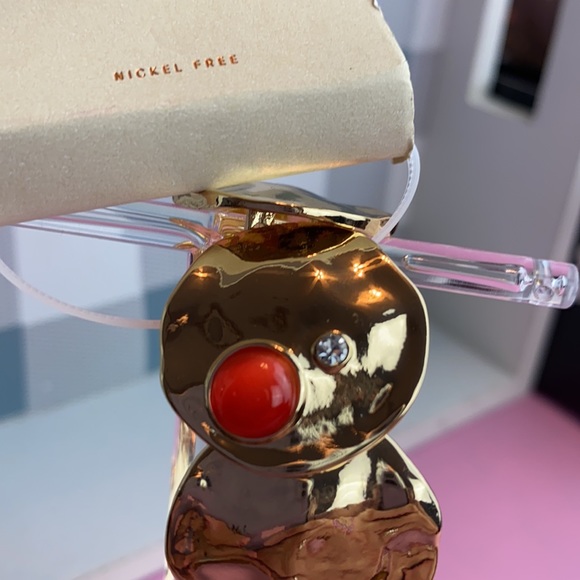 Nordstrom 14th & Union Molten Coin Stretch Bracelet Gold Orange - Picture 4 of 10